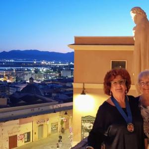 Sulla terrazza de Gli  Uffici a Palazzo Boyl a Cagliari